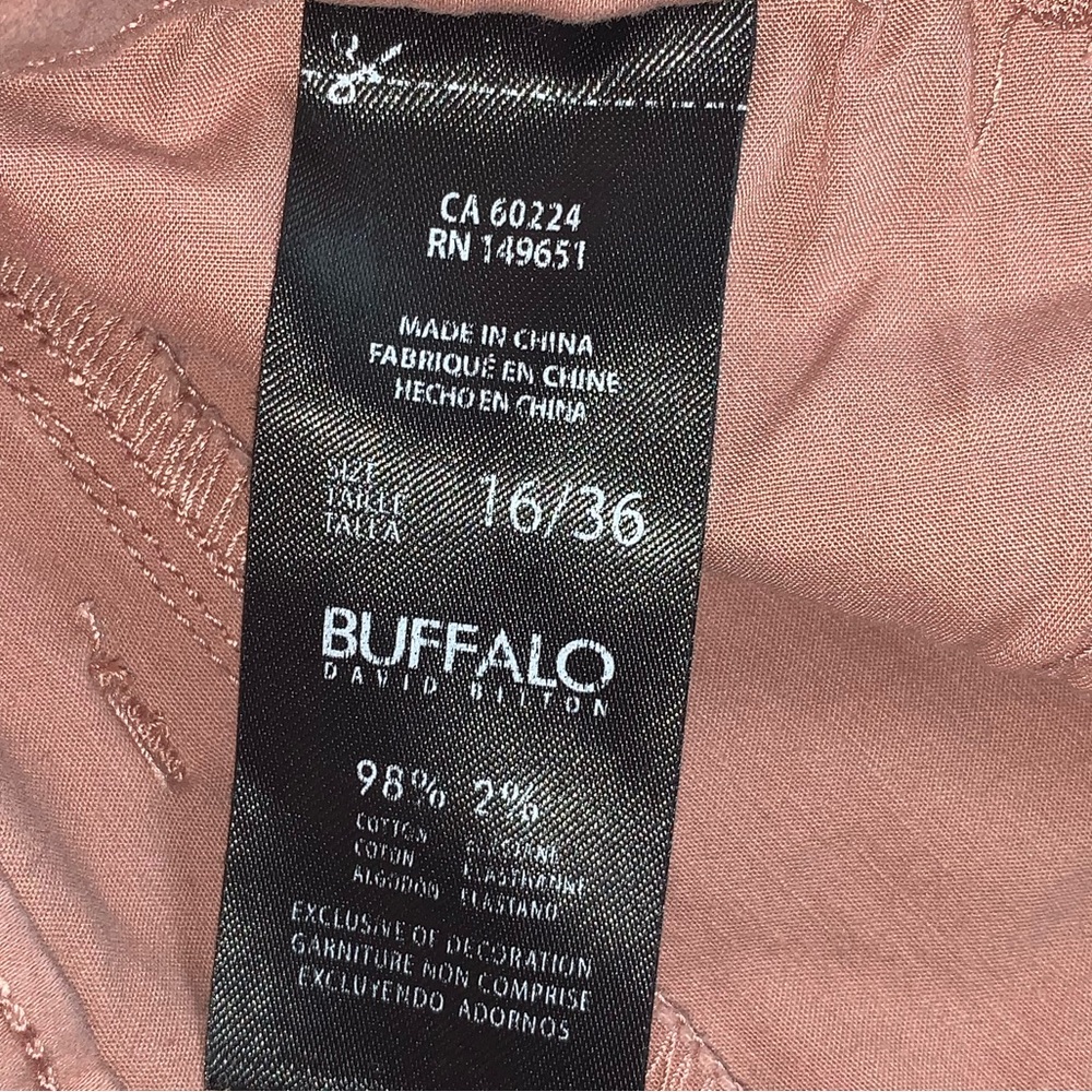 Buffalo David Bitton Samuella peach mid-rise Bermuda 16/36 - Picture 2 of 8